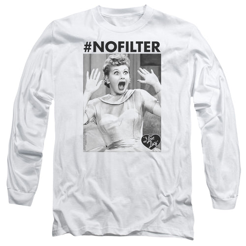 I Love Lucy No Filter Long Sleeve T-Shirt