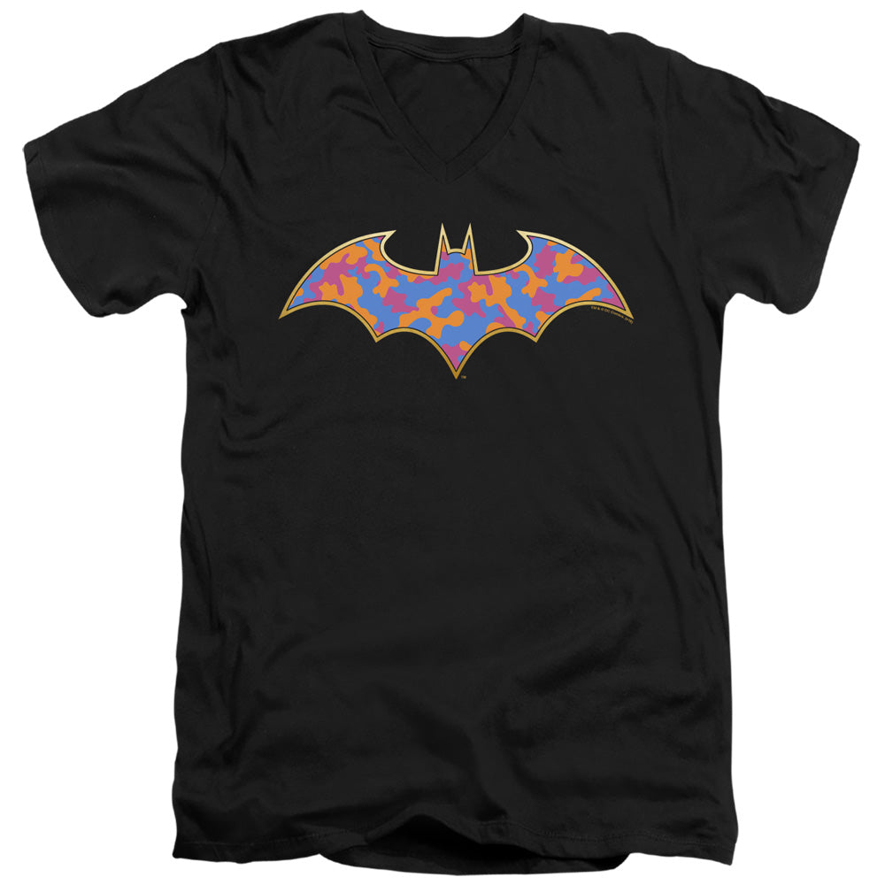 Batman Gold Camo V-Neck T-Shirt
