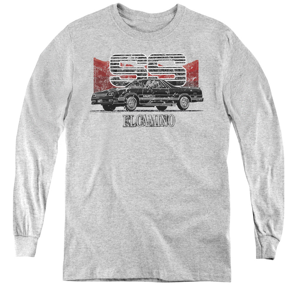 Chevy El Camino SS Mountains Youth Long Sleeve T-Shirt