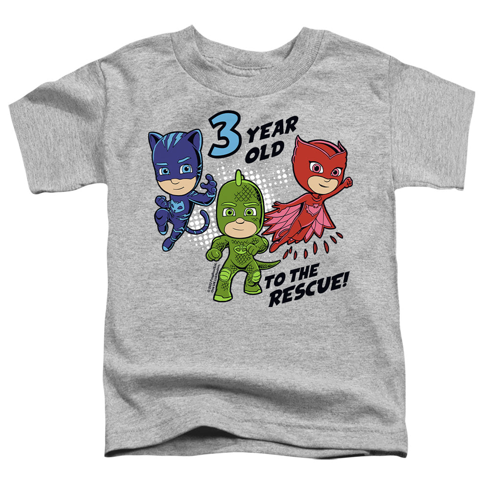 PJ Masks 3 Year Old to the Rescue Birthday Youth/Toddler T-Shirt