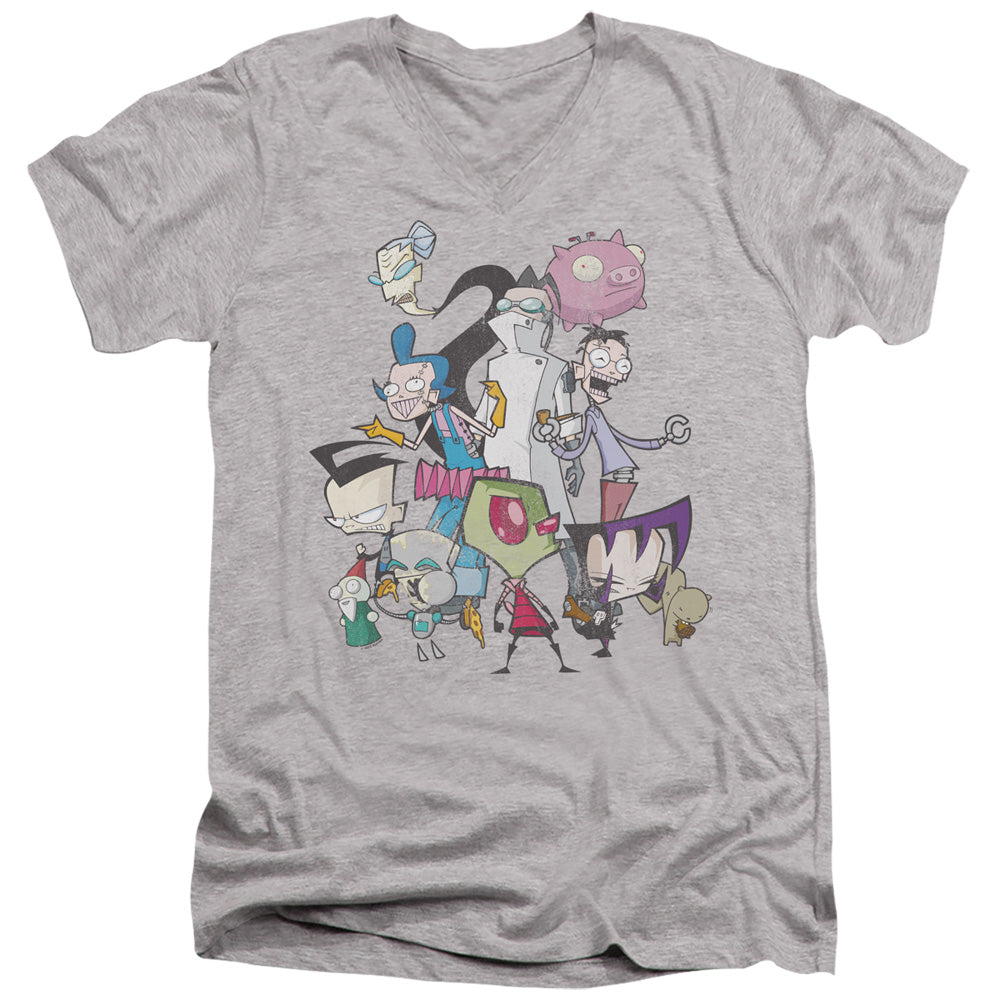 Invader Zim Group Shot V-Neck T-Shirt