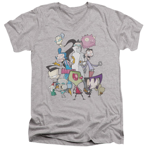 Invader Zim Group Shot V-Neck T-Shirt
