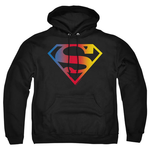 Gradient Superman Logo Pullover Hoodie