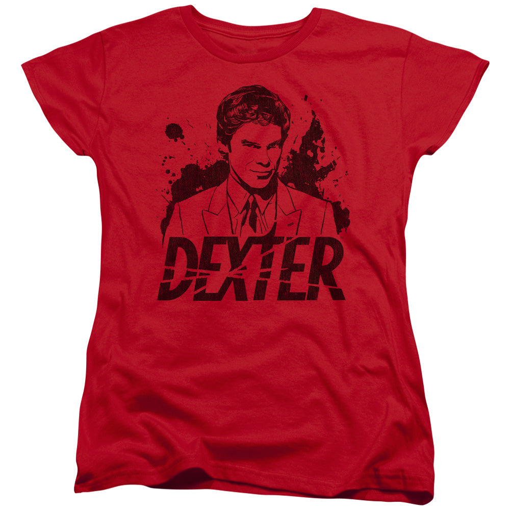 Dexter Splatter Dex Womens T-Shirt