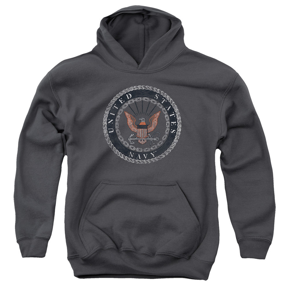 U.S. Navy Rough Emblem Youth Hoodie