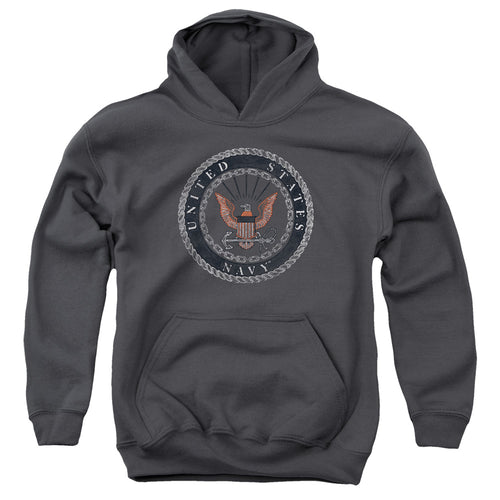 U.S. Navy Rough Emblem Youth Hoodie