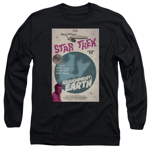Star Trek Juan Ortiz Assignment Earth Black Long Sleeve T-Shirt