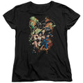 Justice League Battle Ready Womens T-Shirt