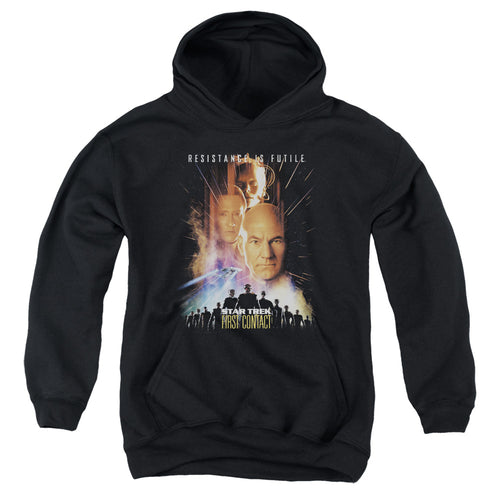 Star Trek First Contact Poster Youth Hoodie