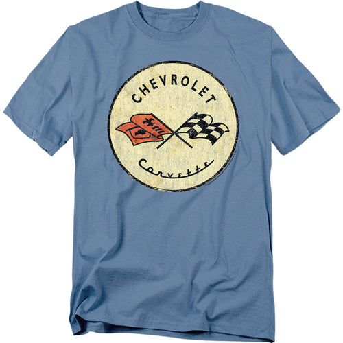 Chevy Old Vette Carolina Blue T-Shirt