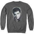 Elvis Presley Grey Portrait Crewneck Sweatshirt