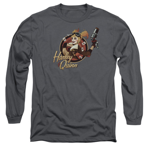 DC Comics Harley Bomber Long Sleeve T-Shirt