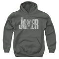 The Batman Joker Text on Gray Youth Hoodie