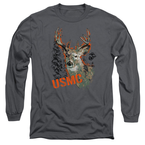 U.S. Marine Corps Camo Deer Long Sleeve T-Shirt