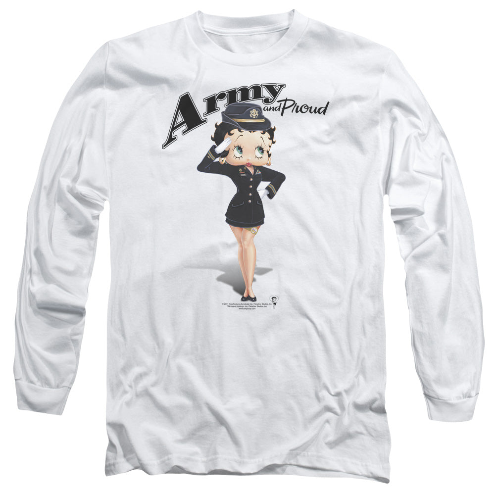 Betty Boop Army Boop Long Sleeve T-Shirt