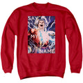 Justice League Say My Name Crewneck Sweatshirt