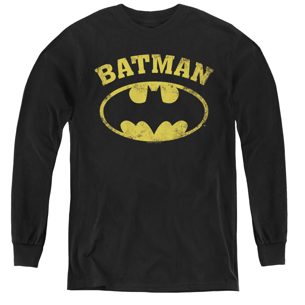 Batman Over Symbol Youth Long Sleeve T-Shirt