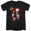 It Many Faces Of Pennywise V-Neck T-Shirt