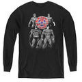 Justice League Shades Of Gray Youth Long Sleeve T-Shirt