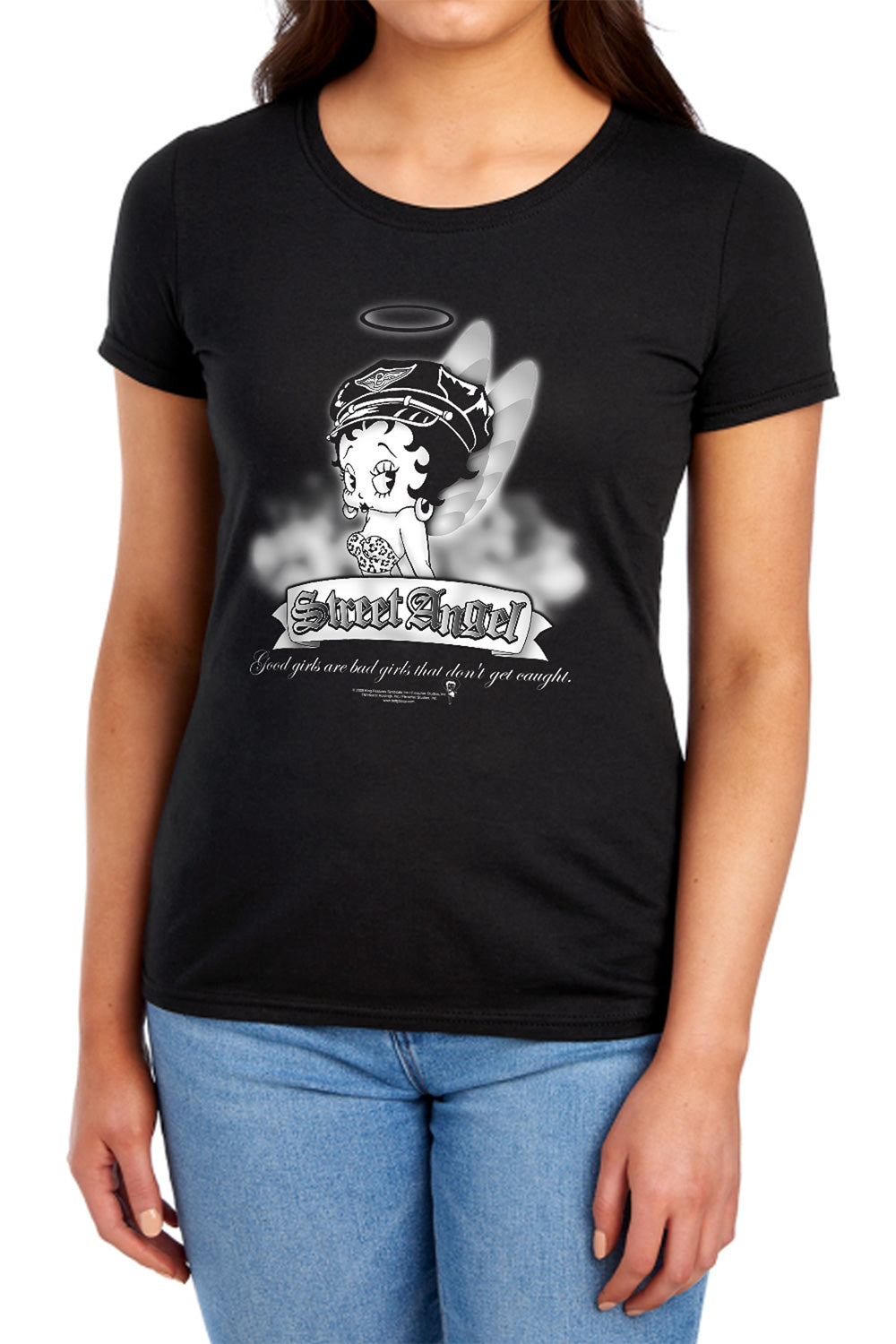 Betty Boop Street Angel Womens T-Shirt
