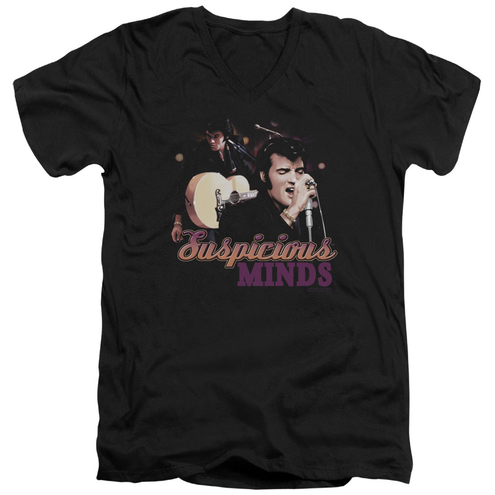 Elvis Presley Suspicious Minds V-Neck T-Shirt