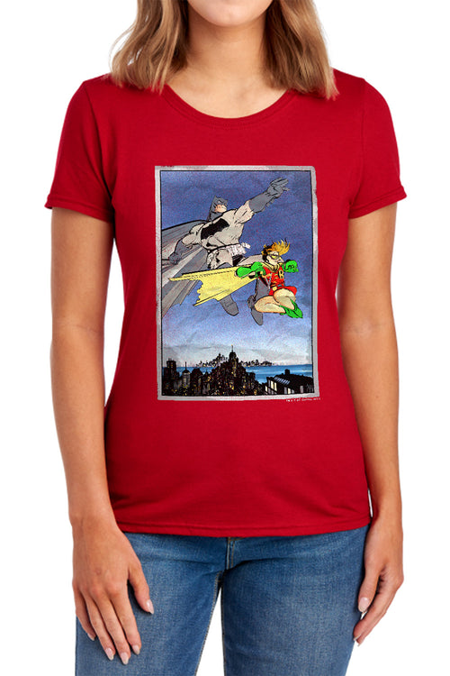 Batman Dkr Duo Womens T-Shirt