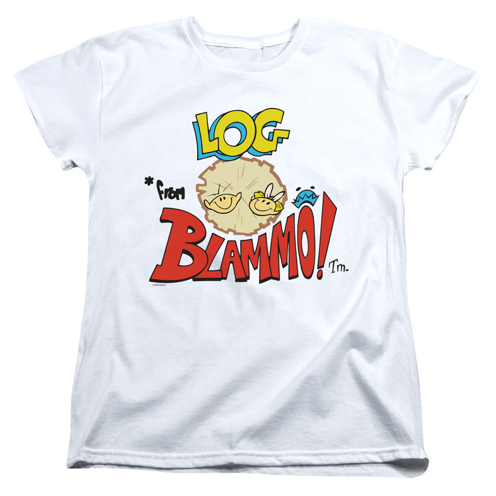 Ren and Stimpy Log from Blammo Womens T-Shirt