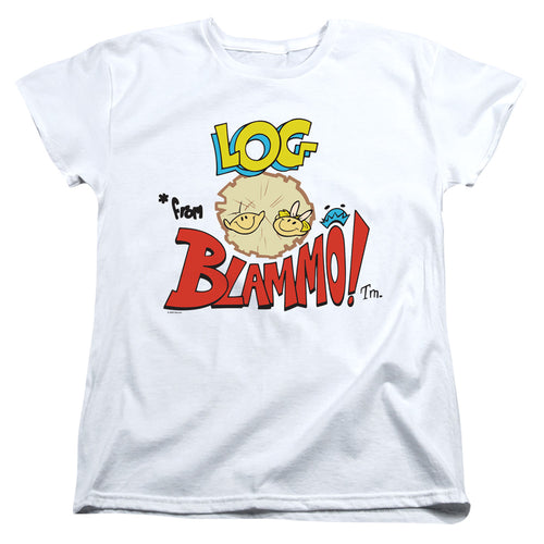 Ren and Stimpy Log from Blammo Womens T-Shirt