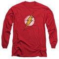 Justice League Destroyed Flash Logo Long Sleeve T-Shirt