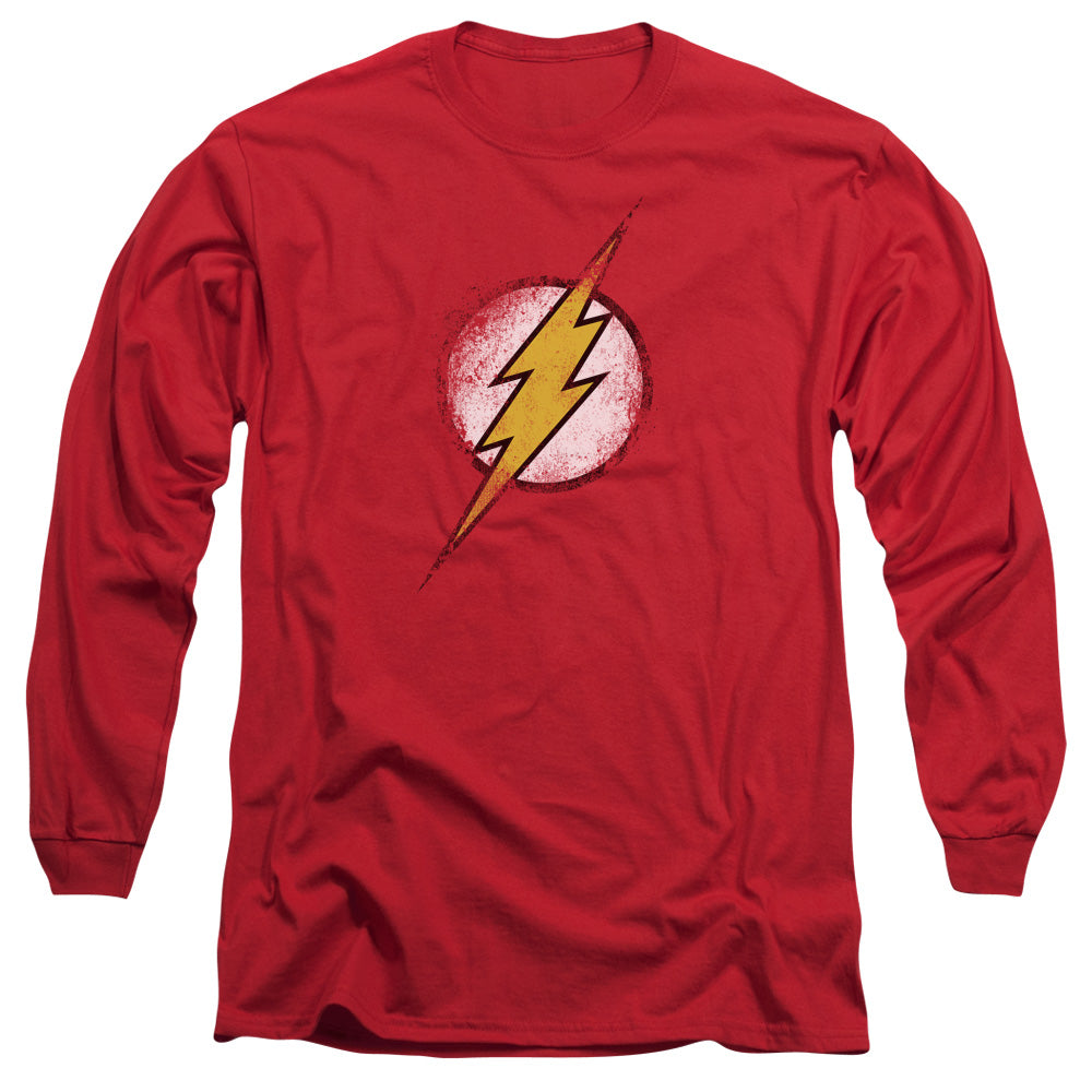Justice League Destroyed Flash Logo Long Sleeve T-Shirt