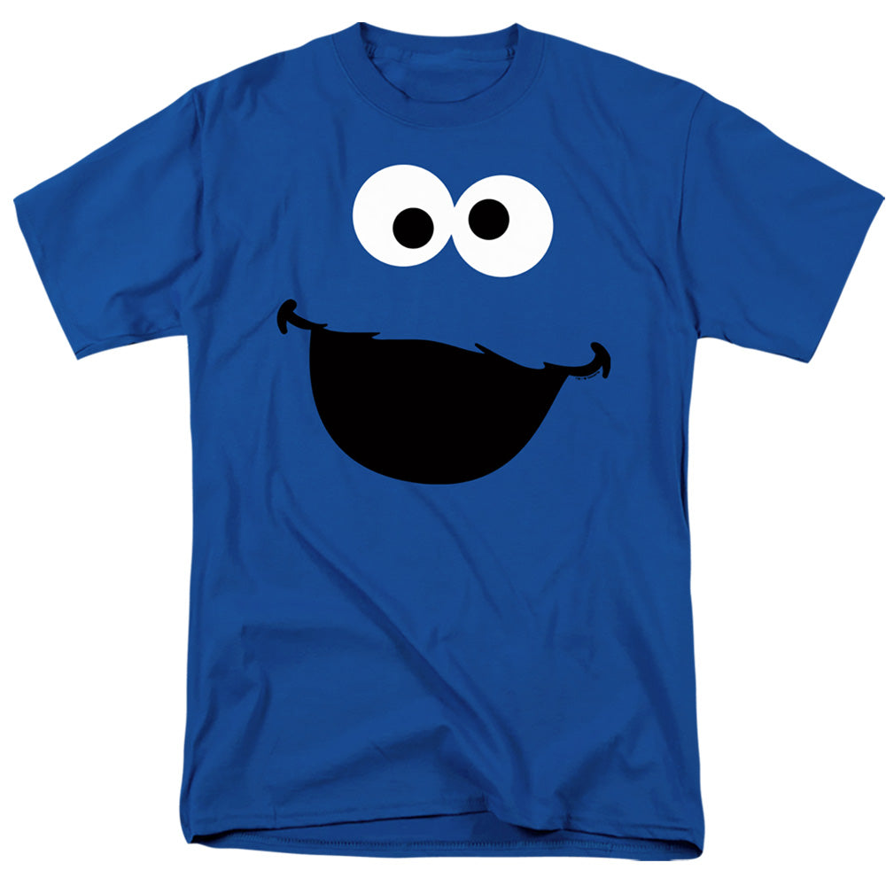 Sesame Street Cookie Monster Face Royal T-Shirt