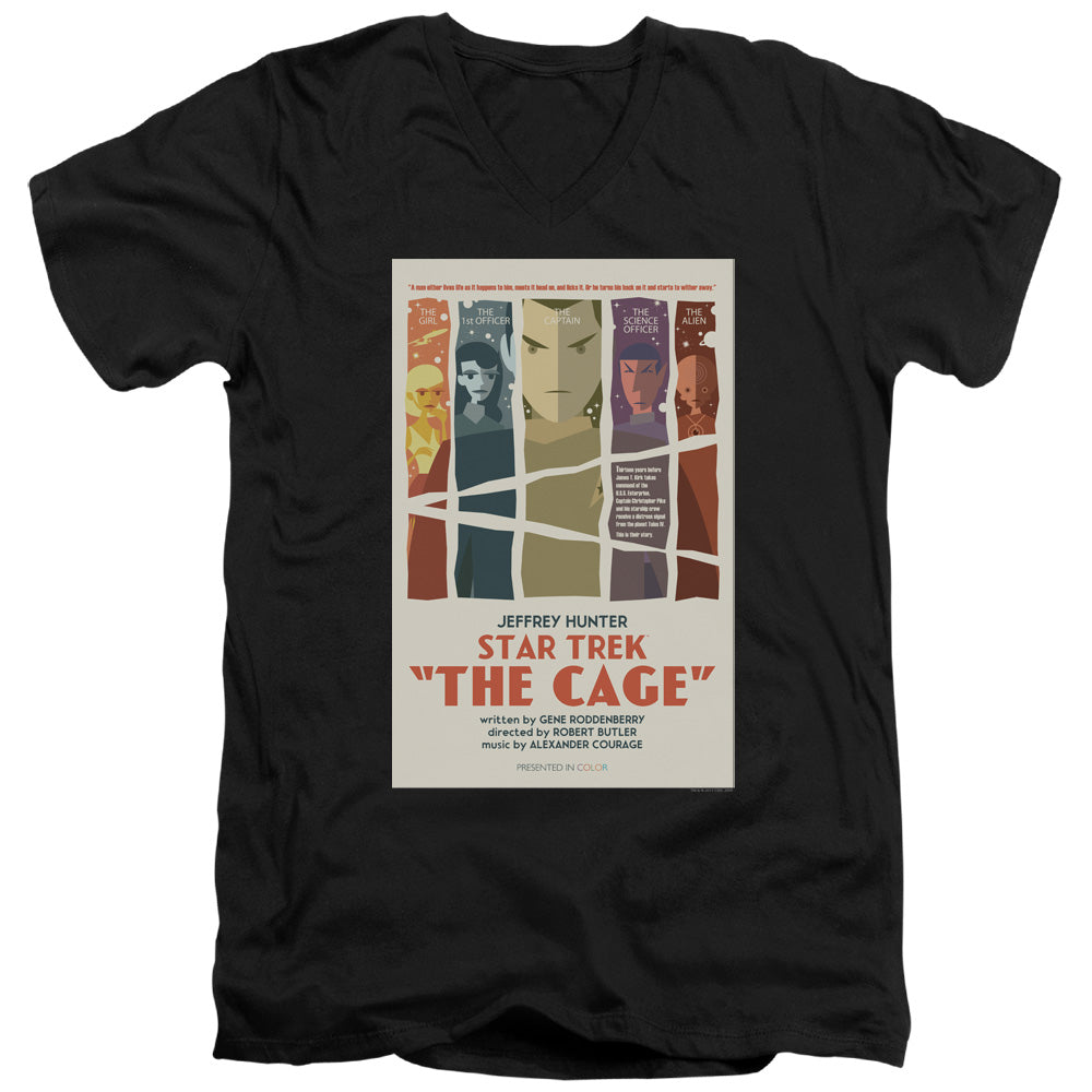 Star Trek Juan Ortiz The Cage Black V-Neck T-Shirt