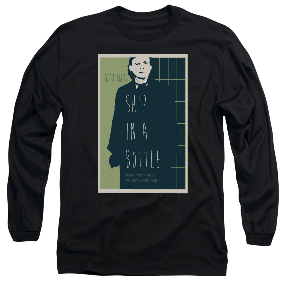 Star Trek Ship in a Bottle Black Long Sleeve T-Shirt