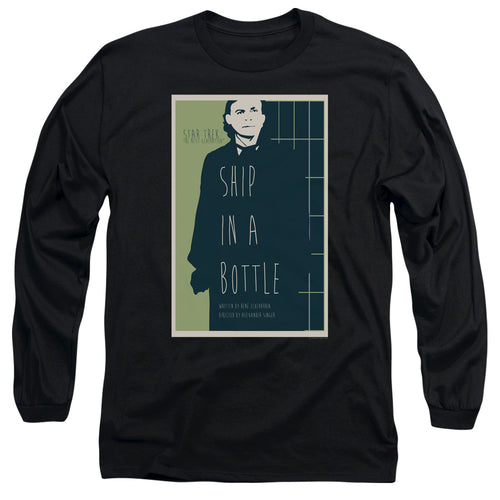 Star Trek Ship in a Bottle Black Long Sleeve T-Shirt