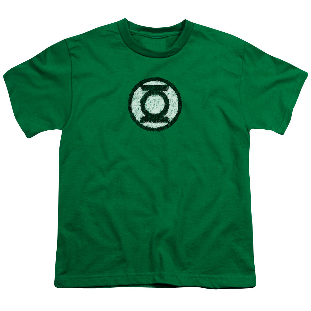Green Lantern Scribble Lantern Logo Youth/Toddler T-Shirt
