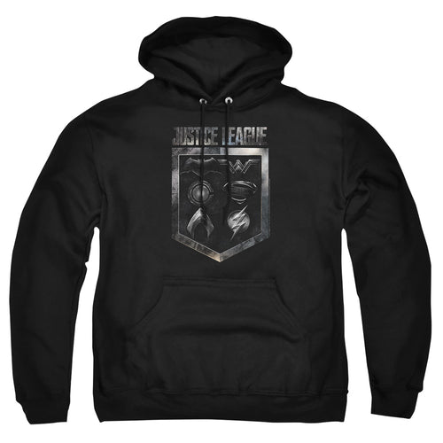 Justice League Shield Of Emblems Pullover Hoodie
