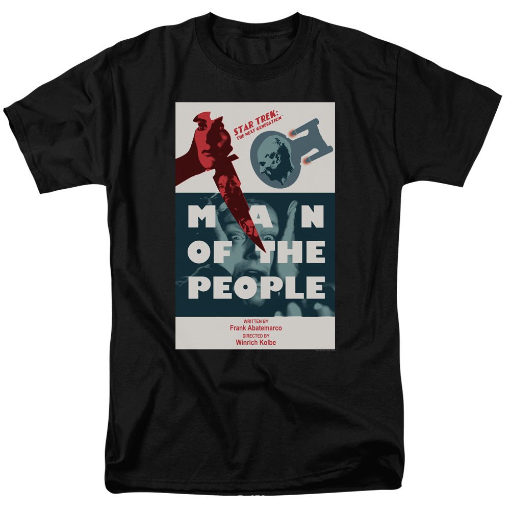 Star Trek Man of the People Black T-Shirt