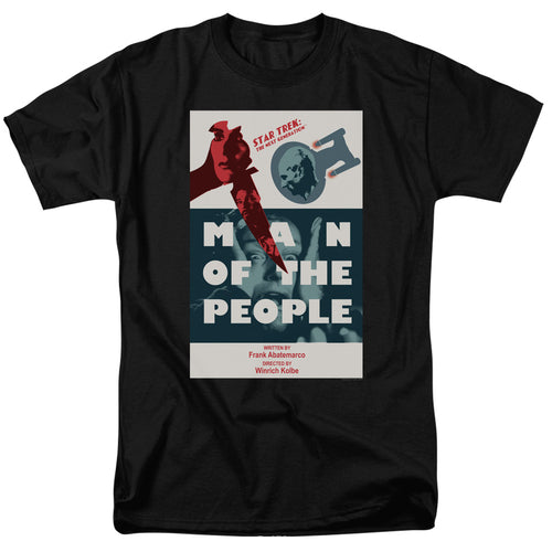 Star Trek Man of the People Black T-Shirt