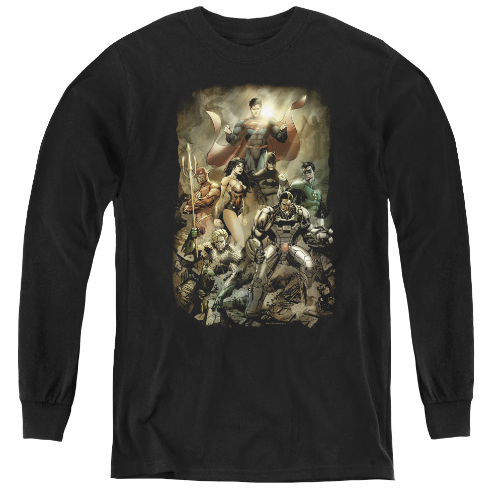 Justice League Aftermath Youth Long Sleeve T-Shirt
