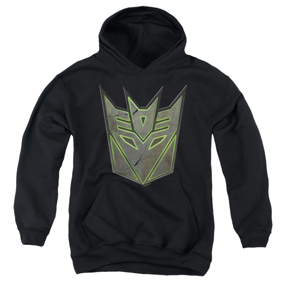 Transformers Glowing Decepticon Logo Youth Hoodie