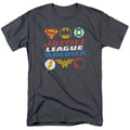 Justice League Pixel Logos T-Shirt