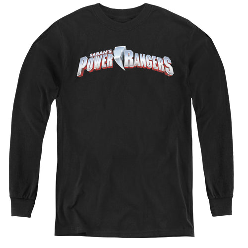 Mighty Morphin Power Rangers New Logo Youth Long Sleeve T-Shirt