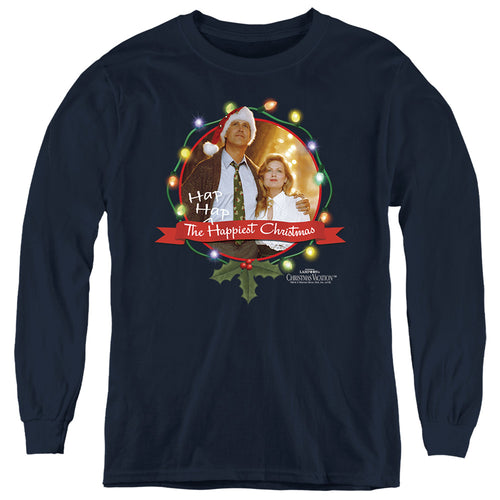 Christmas Vacation Ha Ha Happiest Youth Long Sleeve T-Shirt