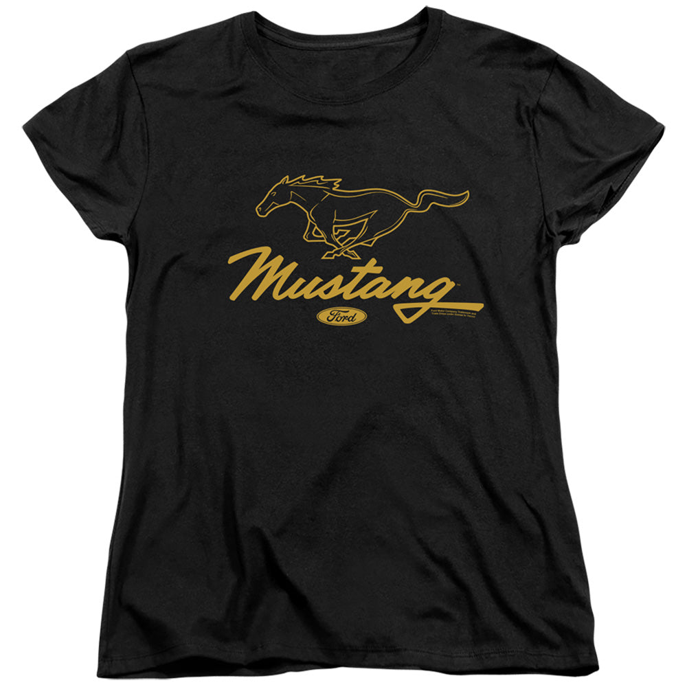 Ford Pony Script Womens T-Shirt