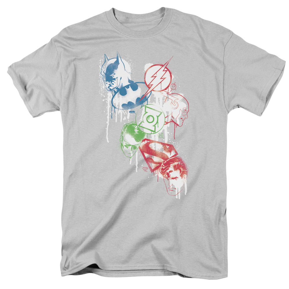 Justice League Splatter Icons T-Shirt