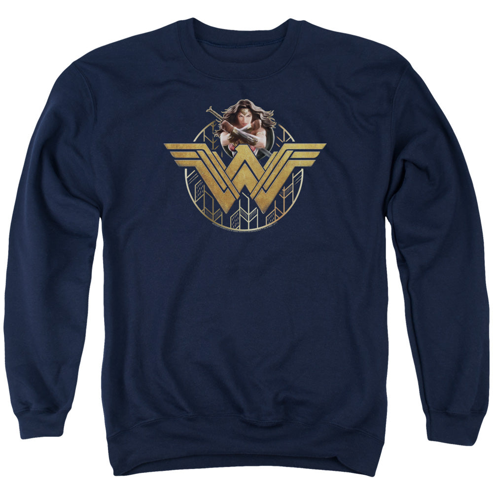 Wonder Woman (2017) Power Stance and Emblem Crewneck Sweatshirt