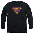 Superman Sm Neon Distress Logo Long Sleeve T-Shirt