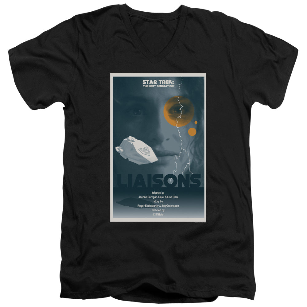 Star Trek Liaisons Black V-Neck T-Shirt
