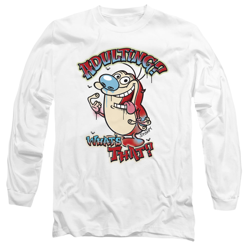 Ren and Stimpy Adulting Graffiti Long Sleeve T-Shirt