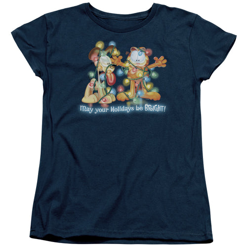 Garfield Bright Holidays Womens T-Shirt